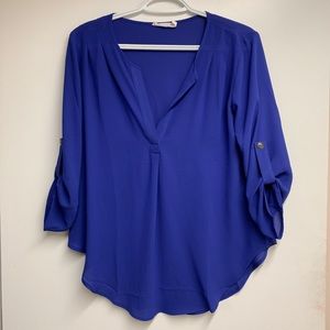 Lush Blue Blouse
